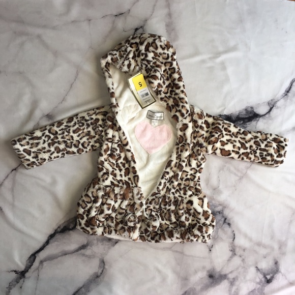 NWT Toddler Girl Leopard Jacket | Size 5 - Picture 1 of 6